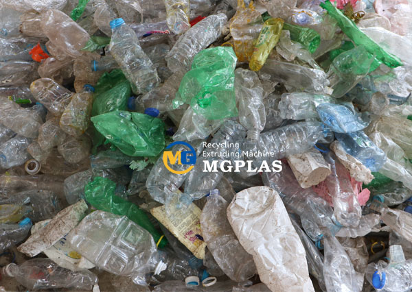 Cap and label removing machine line for HDPE PET plastic bottles