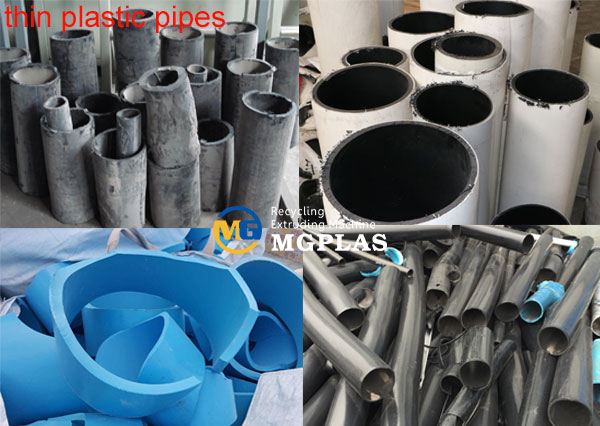 HDPE PPR PVC pipes plastic shredding and crushing production line
